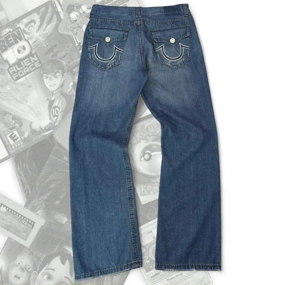 Vintage Wide Leg True Religion Bootcut Denim Jeans